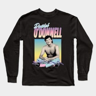 Daniel O'Donnell Aesthetic 80s Design Long Sleeve T-Shirt